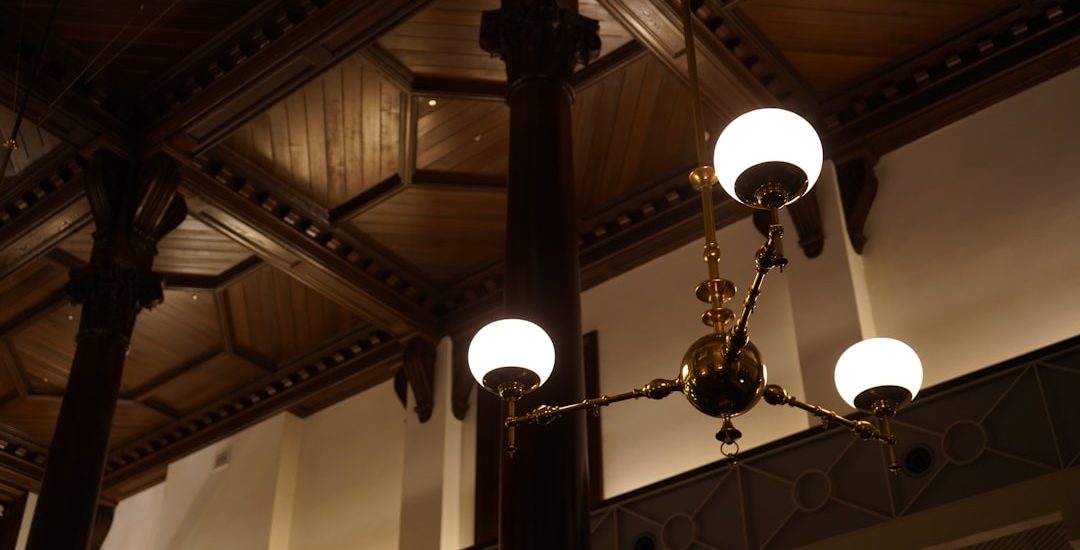 Photo restaurant chandelier