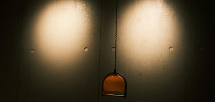 Photo wicker wall lamp