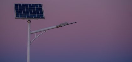 Photo solar motion sensor street light